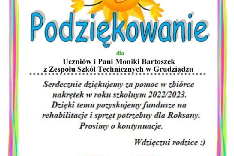 Podziękowanie