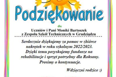 Podziękowanie