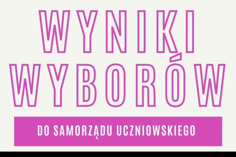Wyniki wyborów do Samorządu Uczniowskiego