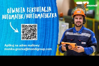 Oferta pracy - automatyk / automatyczka w Mondi